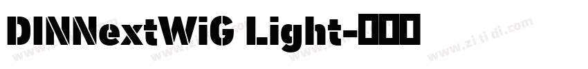 DINNextWiG Light字体转换